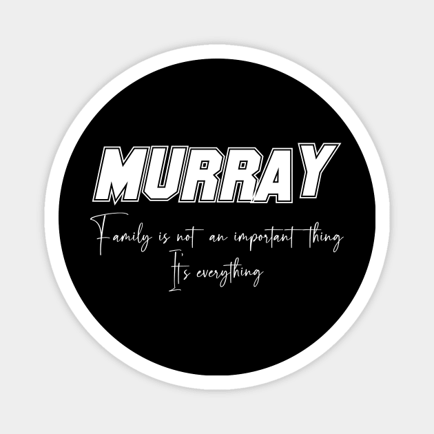 Murray Second Name, Murray Family Name, Murray Middle Name Magnet by JohnstonParrishE8NYy